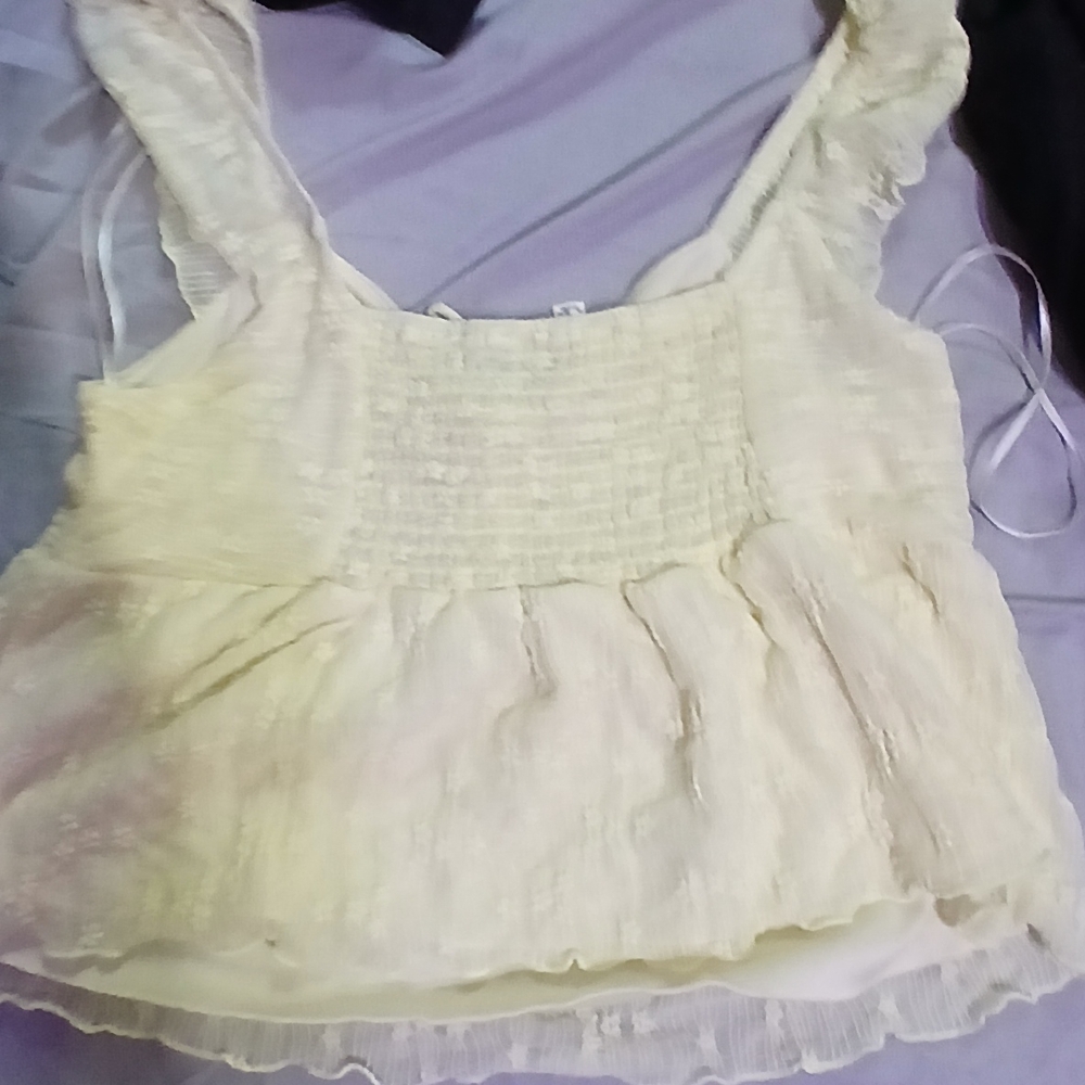 Elegant Cream Sleeveless Top